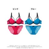 スパイシービビットコードブラジャー&バック透けフルバックショーツ | Dazzy | 詳細画像7 