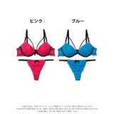 スパイシービビットコードブラジャー&バック透けTバックショーツ | Dazzy | 詳細画像7