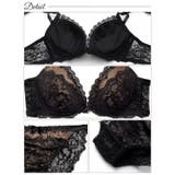 [EFサイズ] エレガンスシアーレース脇高ブラジャー&バック透けフルバックショー… | Dazzy | 詳細画像10 