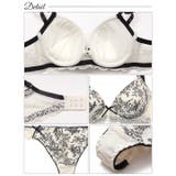 アンティークレーシィアイビー脇高ブラジャー&バック透けTバックショーツ | Dazzy | 詳細画像10
