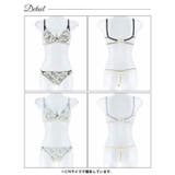 アンティークレーシィアイビー脇高ブラジャー&バック透けTバックショーツ | Dazzy | 詳細画像9