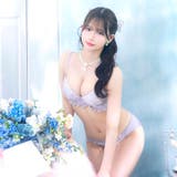 キューティフリルチェック脇高ブラジャー&フルバックショーツ | Dazzy | 詳細画像5