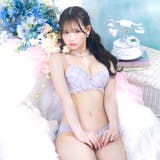 キューティフリルチェック脇高ブラジャー&フルバックショーツ | Dazzy | 詳細画像6