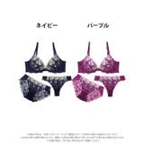 [3点セット] ゴージャスオールドローズ脇高ブラジャー&バック透けフルバック&T… | Dazzy | 詳細画像8 