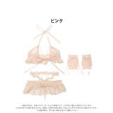 プリンセスパールシフォンブラジャー&Tバックショーツ&アームカバー | Dazzy | 詳細画像7