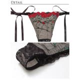 [Reinest] クラシックローズブーケバック透け選べるショーツ [おそろいシ… | Dazzy | 詳細画像11 