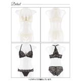 [フロントホック] ゴージャスフラワーチュールフロントホックブラジャー&バック透… | Dazzy | 詳細画像9 