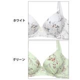 メロウボタニカルフラワー脇高ブラジャー&フルバックショーツ | Dazzy | 詳細画像11 