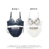 フルーレットガーデン脇高ブラジャー&サイド紐フルバックショーツ | Dazzy | 詳細画像8