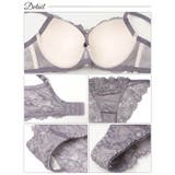 [3点セット] ケミカルレーシィストリング脇高ブラジャー&バック透けフルバック&… | Dazzy | 詳細画像10 