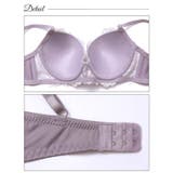 フローラルモーヴチュールブラジャー&フルバックショーツ | Dazzy | 詳細画像9 