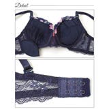 フレグランス水彩フラワーブラジャー&バック透けフルバックショーツ | Dazzy | 詳細画像9 