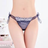 ブルーミングチュールサイドリボンTバックショーツ単品 | Dazzy | 詳細画像2 