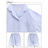 ナチュラルパイピング半袖トップス&ショートパンツルームウェア | Dazzy | 詳細画像10 