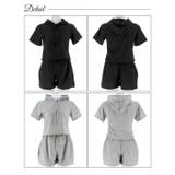 フード付き半袖スウェット&ハーフパンツルームウェア | Dazzy | 詳細画像9 