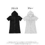フード付きフルジップスウェットワンピースルームウェア | Dazzy | 詳細画像6 