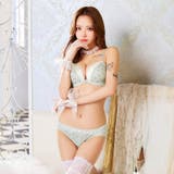 フェアリーフラワーレースブラジャー&フルバックショーツ | Dazzy | 詳細画像2