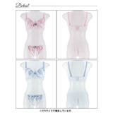 [EFサイズ] ピュアリボンエンブロイダリーブラジャー&フルバックショーツ | Dazzy | 詳細画像8 