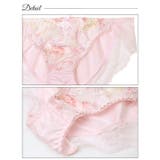 スウィートフローラルシャイニー脇高ブラジャー&フルバックショーツ | Dazzy | 詳細画像10