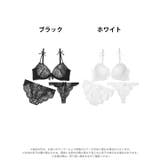  モノトーンレーシィリボン脇高ブラジャー&バック透けフルバック&Tバックショーツ… | Dazzy | 詳細画像8 
