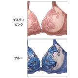 [3点セット] ローズブロッサムレース脇高ブラジャー&バック透けフルバック&Tバ… | Dazzy | 詳細画像11 