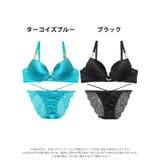 グロッシービジューリングブラジャー&バック透けフルバックショーツ | Dazzy | 詳細画像7