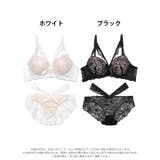 [EFサイズ] ラディアントコードレース脇高ブラジャー&バック透けフルバックショ… | Dazzy | 詳細画像8 