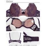 [A～Gサイズ 選べるショーツタイプ] スモーキーレースコードブラジャー&バック… | Dazzy | 詳細画像17 