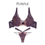 [A～Gサイズ 選べるショーツタイプ] スモーキーレースコードブラジャー&バック… | Dazzy | 詳細画像14 