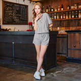 クロップド丈半袖ジップパーカー&ショートパンツ | Dazzy | 詳細画像2 