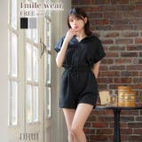 スウェットパーカーショートパンツオールインワン | Dazzy | 詳細画像1