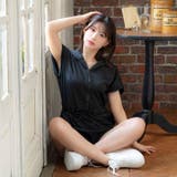 スウェットパーカーショートパンツオールインワン | Dazzy | 詳細画像2