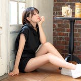 スウェットパーカーショートパンツオールインワン | Dazzy | 詳細画像7