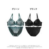 ディープフラワーグレイスブラジャー&フルバックショーツ | Dazzy | 詳細画像7 