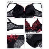 ダブルリボンメロウハートブラジャー&バック透けフルバックショーツ | Dazzy | 詳細画像10 