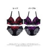 ダブルリボンメロウハートブラジャー&バック透けフルバックショーツ | Dazzy | 詳細画像8 