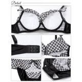 メルティギンガムフリルブラジャー&フルバックショーツ | Dazzy | 詳細画像10 