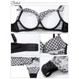 メルティギンガムフリルブラジャー&Tバックショーツ | Dazzy | 詳細画像10 