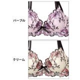 フローラルミューズ脇高ブラジャー&バック透けフルバックショーツ  | Dazzy | 詳細画像11 
