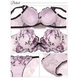 [EFサイズ] フローラルミューズ脇高ブラジャー&バック透けフルバックショーツ … | Dazzy | 詳細画像10 