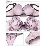 [EFサイズ] フローラルミューズ脇高ブラジャー&バック透けTバックショーツ [… | Dazzy | 詳細画像10 