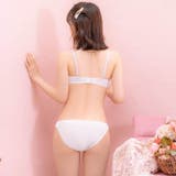 スウィートストロベリーチュールブラジャー&フルバックショーツ | Dazzy | 詳細画像6 