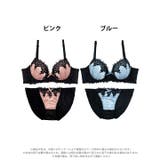 ゴシックケミカルレース脇高ブラジャー&フルバックショーツ | Dazzy | 詳細画像8 
