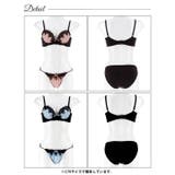 ゴシックケミカルレース脇高ブラジャー&フルバックショーツ | Dazzy | 詳細画像9 