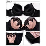 [EFサイズ] ゴシックケミカルレース脇高ブラジャー&フルバックショーツ | Dazzy | 詳細画像10 