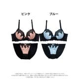 [EFサイズ] ゴシックケミカルレース脇高ブラジャー&フルバックショーツ | Dazzy | 詳細画像8 