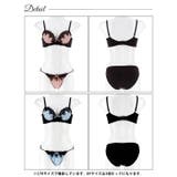 [EFサイズ] ゴシックケミカルレース脇高ブラジャー&フルバックショーツ | Dazzy | 詳細画像9 