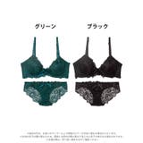 ブロッサムコードリボン脇高ブラジャー&バック透けフルバックショーツ | Dazzy | 詳細画像8
