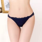 フラワースカラップレーシィバック透けTバックショーツ単品 | Dazzy | 詳細画像5 