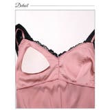 サテンレースショルダーリボンワンピースルームウェア | Dazzy | 詳細画像11 